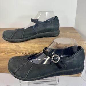 DANSKO Giselle Mary Jane Comfort Shoes SZ 41 Nubuck Leather Academia Y2K Grunge